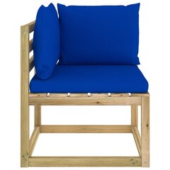 Dārza stūra dīvāns ar matračiem vidaXL цена и информация | скамейка со столиком | 220.lv