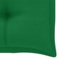 vidaXL dārza sola matracis, 100x50x7 cm, zaļš audums цена и информация | Krēslu paliktņi | 220.lv