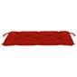 vidaXL dārza sola matracis, 100x50x7 cm, sarkans audums cena un informācija | Krēslu paliktņi | 220.lv