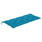 vidaXL dārza sola matracis, 120x50x7 cm, gaiši zils audums cena un informācija | Krēslu paliktņi | 220.lv