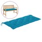 vidaXL dārza sola matracis, 120x50x7 cm, gaiši zils audums цена и информация | Krēslu paliktņi | 220.lv