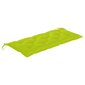 vidaXL dārza sola matracis, 120x50x7 cm, spilgti zaļš audums цена и информация | Krēslu paliktņi | 220.lv