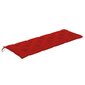 vidaXL dārza sola matracis, 150x50x7 cm, sarkans audums cena un informācija | Krēslu paliktņi | 220.lv