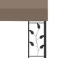 vidaXL dārza nojume, stiprināma pie sienas, 3x3x2,5 m, pelēkbrūna цена и информация | Dārza nojumes un lapenes | 220.lv