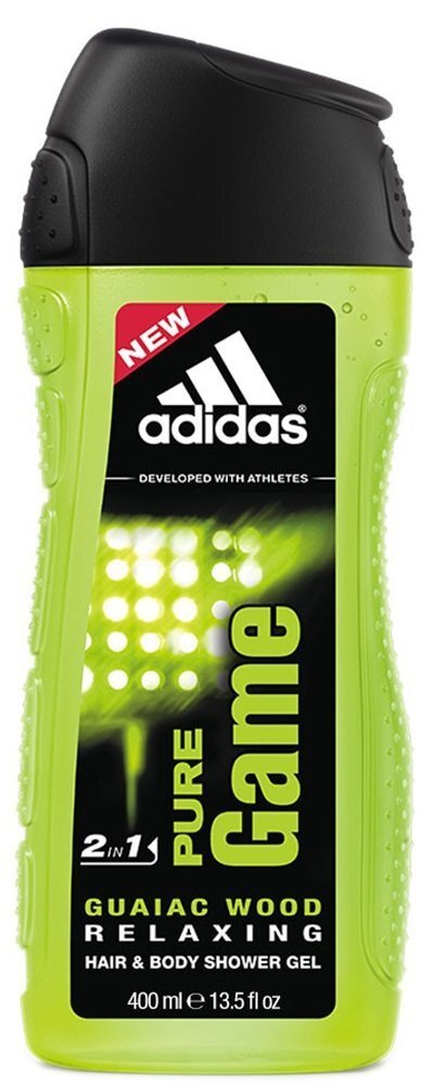 Dušas želeja Adidas Pure Game 400 ml cena un informācija | Parfimēta vīriešu kosmētika | 220.lv