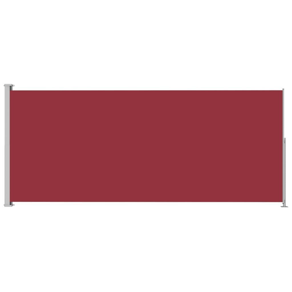 vidaXL izvelkama sānu markīze, sarkana, 200x500 cm cena un informācija | Saulessargi, markīzes un statīvi | 220.lv