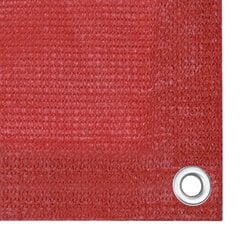 Balkona aizslietnis vidaXL, 90x300 cm, sarkans cena un informācija | Saulessargi, markīzes un statīvi | 220.lv