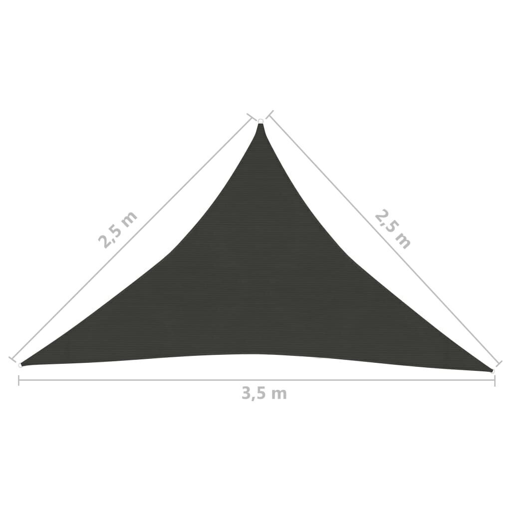 Saulessargs vidaXL, 2.5x2.5x3.5 m, antracītpelēks cena un informācija | Saulessargi, markīzes un statīvi | 220.lv