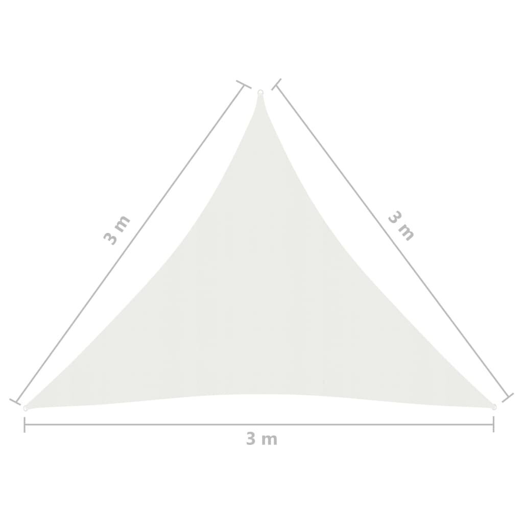 Saulessargs vidaXL, 3x3x3 m, balts cena un informācija | Saulessargi, markīzes un statīvi | 220.lv