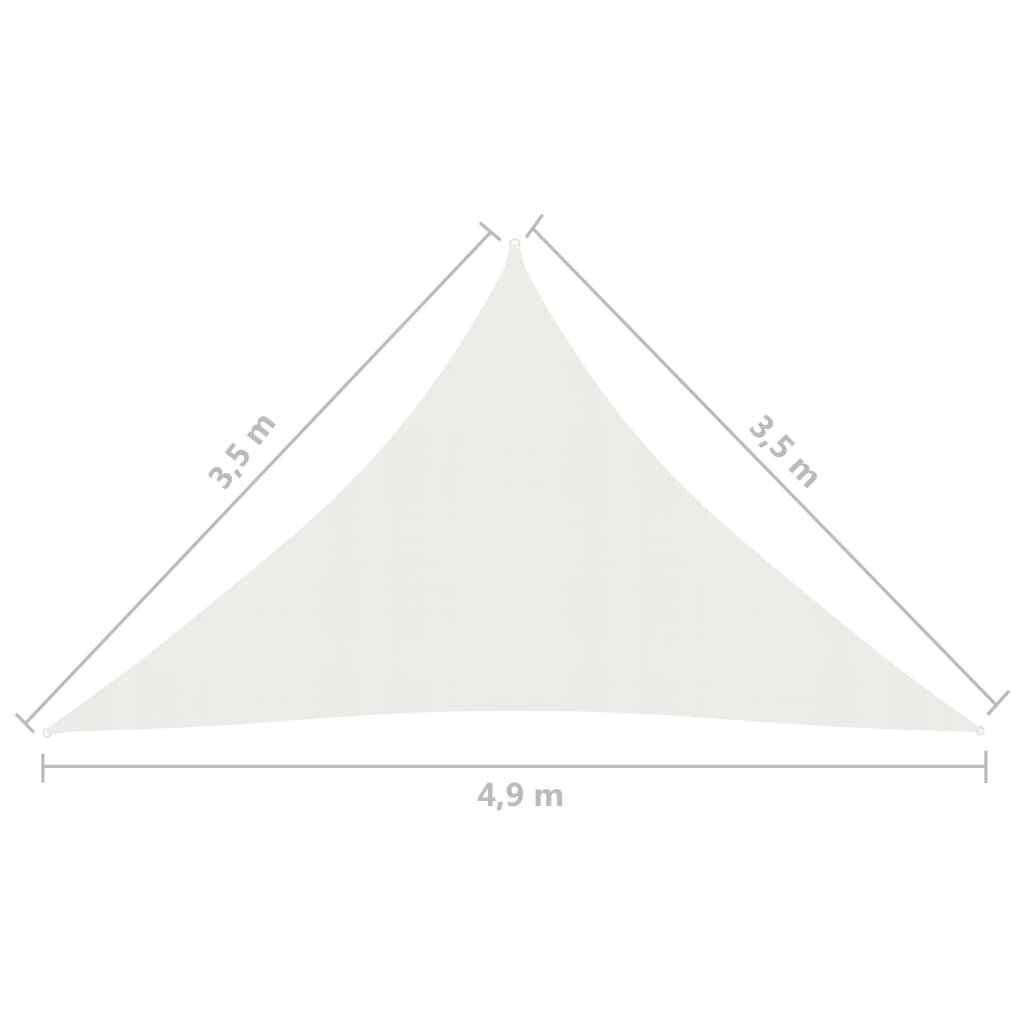 Saulessargs vidaXL, 3.5x3.5x4.9 m, balts cena un informācija | Saulessargi, markīzes un statīvi | 220.lv