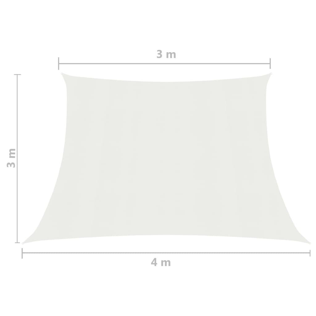 Saulessargs vidaXL, 3/4x3 m, balts cena un informācija | Saulessargi, markīzes un statīvi | 220.lv