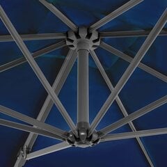 Dārza saulessargs ar alumīnija kātu vidaXL, 250x250 cm, debeszils cena un informācija | Saulessargi, markīzes un statīvi | 220.lv