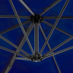 Dārza saulessargs ar alumīnija kātu vidaXL, 300 cm, debeszils cena un informācija | Saulessargi, markīzes un statīvi | 220.lv