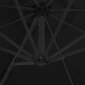 Dārza saulessargs ar tērauda kātu vidaXL, 300 cm, melns cena un informācija | Saulessargi, markīzes un statīvi | 220.lv