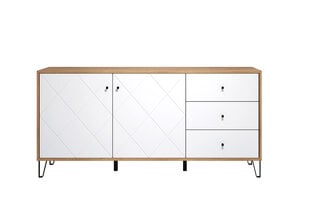 Kumode MC Akcent Touch, 183x76 cm, balta/brūna цена и информация | Комоды | 220.lv