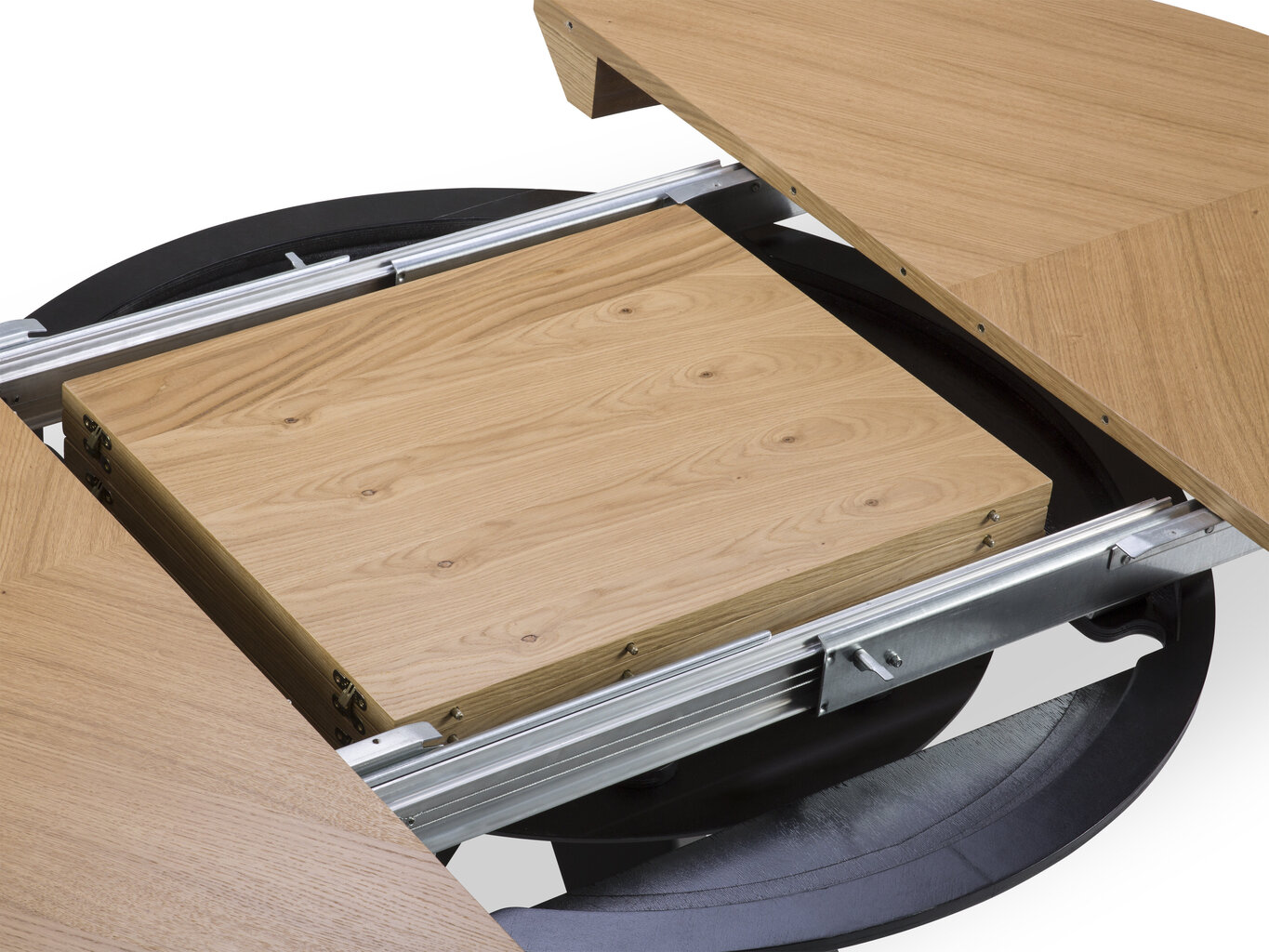 Paplašināms galds Windsor & Co Magnus 130 cm, brūns/melns cena un informācija | Virtuves galdi, ēdamgaldi | 220.lv