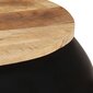 vidaXL kafijas galdiņš, melns, 68x68x30 cm, mango masīvkoks cena un informācija | Žurnālgaldiņi | 220.lv