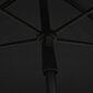 Dārza saulessargs ar kātu vidaXL, 210x140 cm, antracītpelēks cena un informācija | Saulessargi, markīzes un statīvi | 220.lv