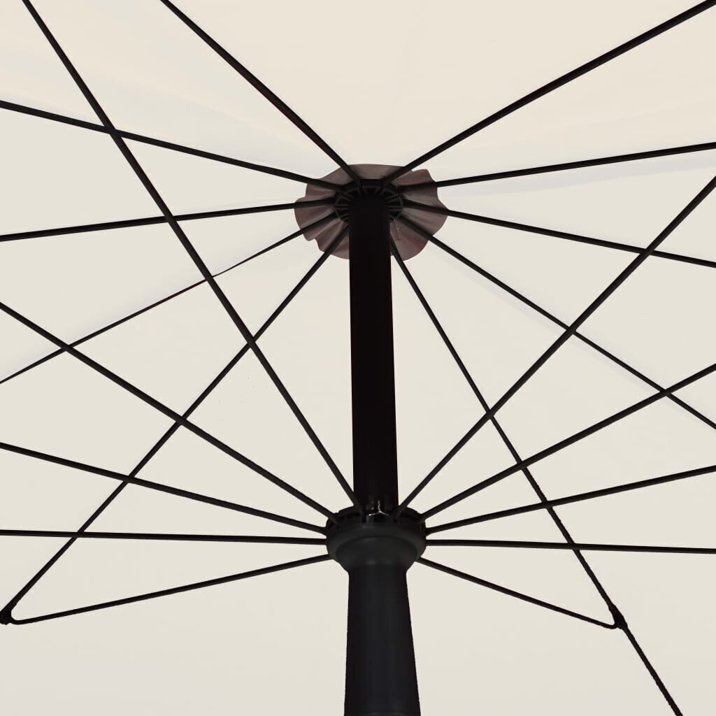 Dārza saulessargs ar kātu vidaXL, 200x130 cm, smilšu krāsā цена и информация | Saulessargi, markīzes un statīvi | 220.lv