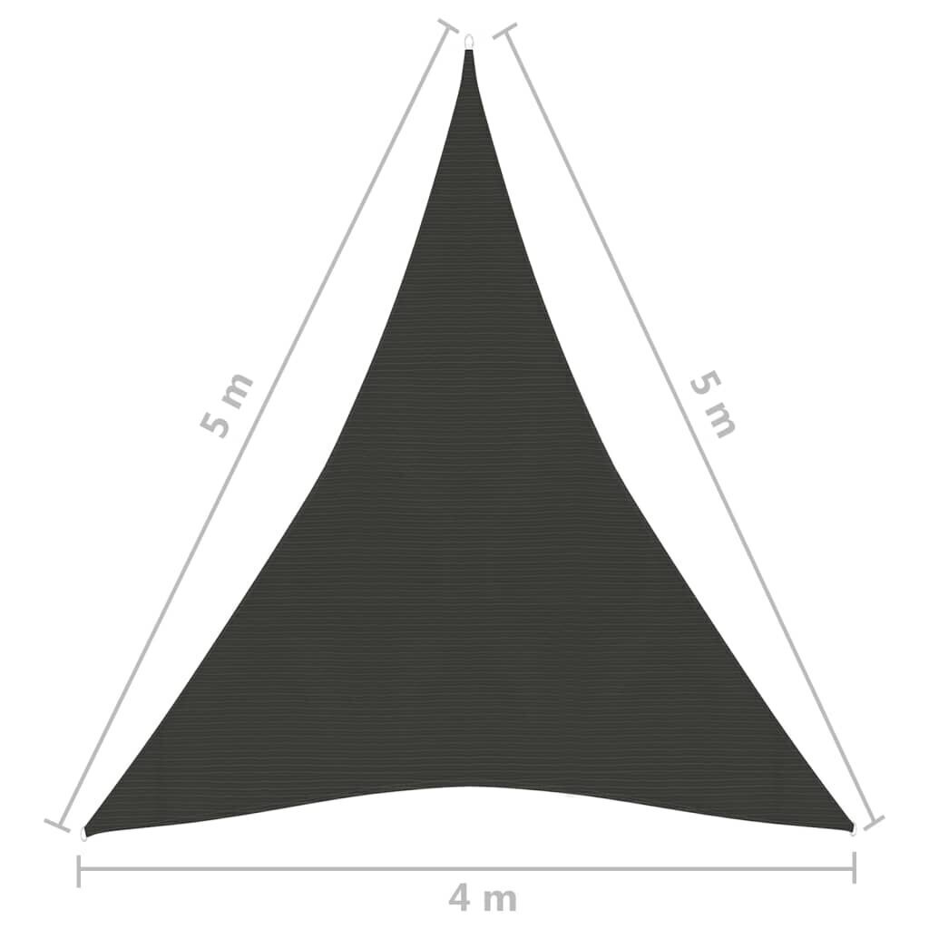 Saulessargs vidaXL, 4x5x5 m, antracītpelēks cena un informācija | Saulessargi, markīzes un statīvi | 220.lv