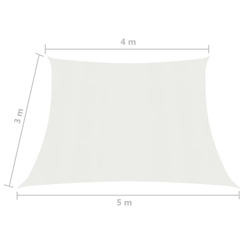 Saulessargs vidaXL, 4/5x3 m, balts cena un informācija | Saulessargi, markīzes un statīvi | 220.lv