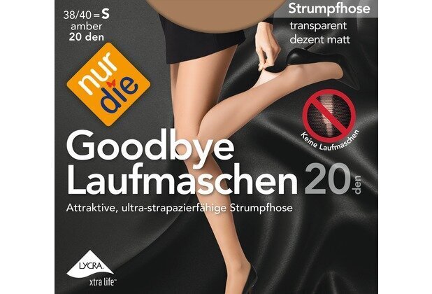 Sieviešu zeķubikses, Nur Die "Goodbye Laufmaschen 20", amber krāsa cena un informācija | Zeķubikses | 220.lv