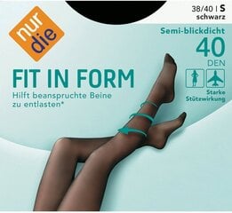 Nur Die женские колготки "Fit in Form 40" черный цвет цена и информация | Kолготки | 220.lv