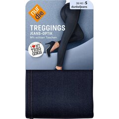 Sieviešu tregingi, Nur Die "Treggings Jeans-Optik", tumši zilā krāsā цена и информация | Женские брюки | 220.lv