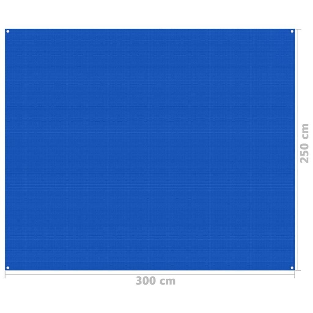 vidaXL telts paklājs, 250x300 cm, zils cena un informācija | Tūrisma matrači un paklājiņi | 220.lv