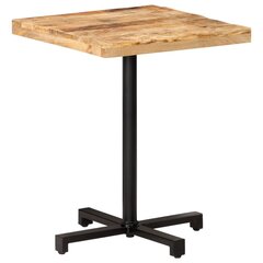 vidaXL bistro galds, 60x60x75 cm, kvadrāta, neapstrādāts mango koks cena un informācija | Virtuves galdi, ēdamgaldi | 220.lv