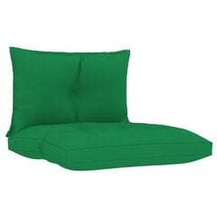 Palešu dīvāna matrači vidaXL, 2 gab., zaļi cena un informācija | Krēslu paliktņi | 220.lv