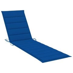 Sauļošanās krēsla matracis vidaXL, 200x50x4 cm, koši zils cena un informācija | Krēslu paliktņi | 220.lv