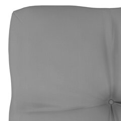 Palešu dīvāna matracis vidaXL, 50x50x10 cm, pelēks цена и информация | Подушки, наволочки, чехлы | 220.lv
