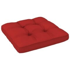 Palešu dīvāna matracis vidaXL, 50x50x10 cm, sarkans цена и информация | Подушки, наволочки, чехлы | 220.lv