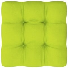 Palešu dīvāna matracis vidaXL, 50x50x10 cm, spilgti zaļš цена и информация | Подушки, наволочки, чехлы | 220.lv