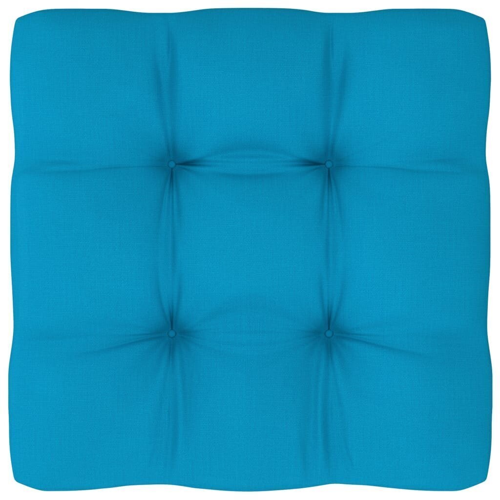 Palešu dīvāna matracis vidaXL, 60x60x10 cm, zils cena un informācija | Krēslu paliktņi | 220.lv
