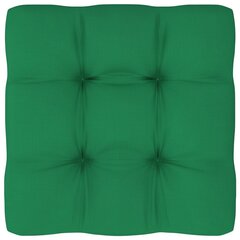 Palešu dīvāna matracis vidaXL, 60x60x10 cm, zaļš цена и информация | Подушки, наволочки, чехлы | 220.lv