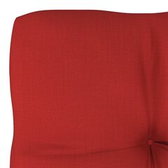Palešu dīvāna matracis vidaXL, 60x60x10 cm, sarkans цена и информация | Подушки, наволочки, чехлы | 220.lv