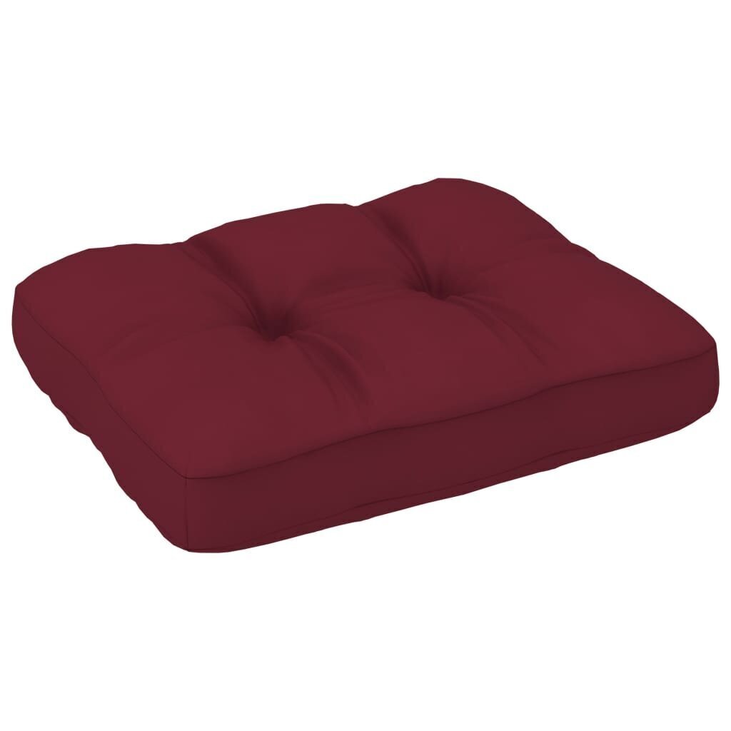 Palešu dīvāna matracis vidaXL, 50x40x10 cm, vīnsarkans cena un informācija | Krēslu paliktņi | 220.lv
