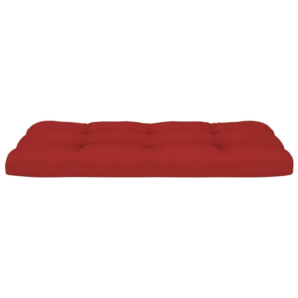 Palešu dīvānu matrači vidaXL, 2 gab., sarkani cena un informācija | Krēslu paliktņi | 220.lv