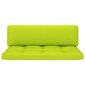 Palešu dīvānu matrači vidaXL, 2 gab., spilgti zaļi цена и информация | Krēslu paliktņi | 220.lv