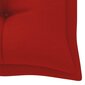 Šūpuļkrēsla matracis vidaXL, 180 cm, sarkans cena un informācija | Krēslu paliktņi | 220.lv