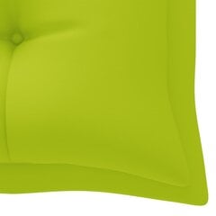 Šūpuļkrēsla matracis vidaXL, 180 cm, spilgti zaļš цена и информация | Подушки, наволочки, чехлы | 220.lv