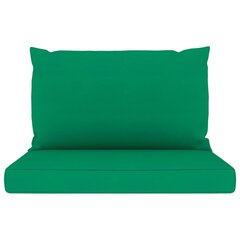 Palešu dīvānu matrači vidaXL, 2 gab., zaļi cena un informācija | Krēslu paliktņi | 220.lv