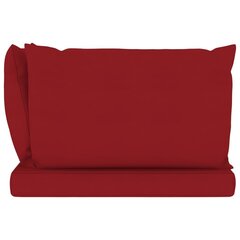 Palešu dīvānu matrači vidaXL, 3 gab., vīniarkani cena un informācija | Krēslu paliktņi | 220.lv