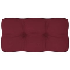 Palešu dīvāna spilvens vidaXL, 80x40x10 cm, vīnsarkans cena un informācija | Krēslu paliktņi | 220.lv