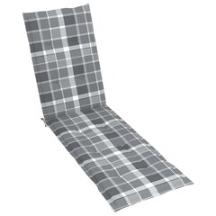 Atpūtas krēsla matracis vidaXL, (75+105)x50x4 cm, pelēks цена и информация | Подушки, наволочки, чехлы | 220.lv