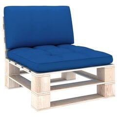 Palešu dīvānu matrači vidaXL, 2 gab., koši zili cena un informācija | Krēslu paliktņi | 220.lv