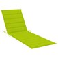 Sauļošanās krēsla matracis vidaXL, 200x70x4 cm, spilgti zaļš цена и информация | Krēslu paliktņi | 220.lv
