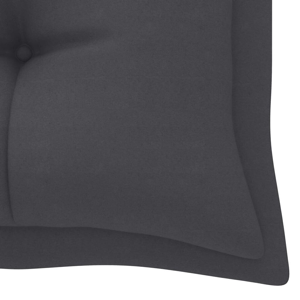 Šūpuļkrēsla matracis vidaXL, 180 cm, antracītpelēks cena un informācija | Krēslu paliktņi | 220.lv